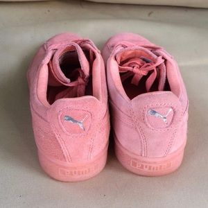 Pink puma sneakers